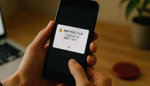 Android「問題が発生したため終了します」エラーを予防する方法