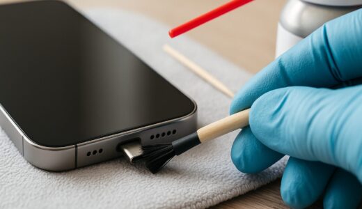 iPhoneの充電口掃除はどうやる？端子の汚れを安全に取る方法