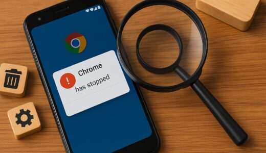 Android「問題が発生したためChromeを終了します」エラーの対処法！原因と解決策
