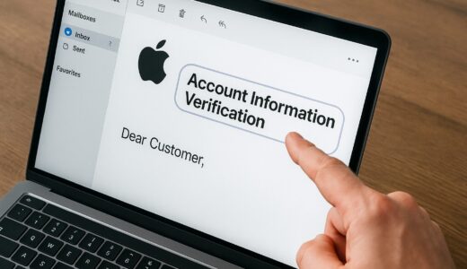 Apple IDの「アカウント情報確認のお願い」メールが届いたら？詐欺か本物かの見分け方