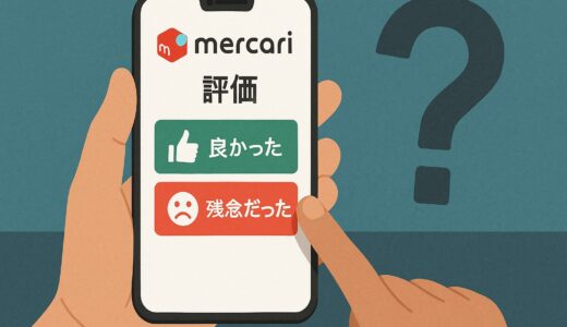 【メルカリ】「良かった」から「残念だった」に評価変更できない理由