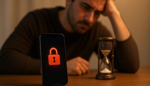 【iPhone】使用できません表示で時間経過しても解除されないのはなぜ？