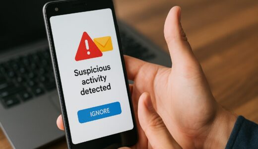 Androidで不審なアクティビティ警告を無視したらどうなる？
