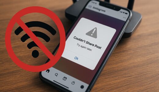 Instagram「投稿をシェアできませんでした」の対処法！通信環境だけが原因じゃない？