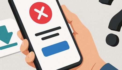 『問題が発生したため終了します』エラーをアプリの再インストールで解決できる？