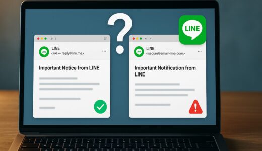 【LINE】重要なお知らせメールの見分け方！本物と偽物を判断する方法