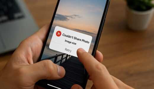 【写真投稿】「投稿をシェアできませんでした」が出る時は画像サイズが原因？