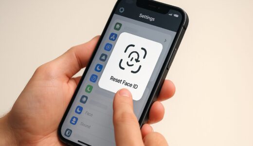 iPhoneのFace IDが使えないときのリセット方法
