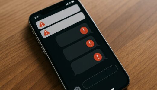 iPhoneで「メッセージを送信できませんでした」の通知が何度も来る！