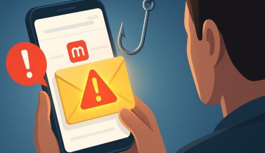 【メルカリ】「アカウント情報確認のお願い」迷惑メールの特徴