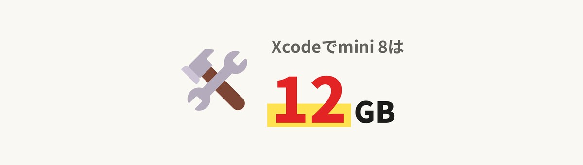 Xcode 27.2で分かったiPad mini 8のメモリ